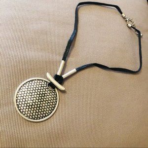 Black and Silver Colour Round pendant Boho Tribal Jewellery